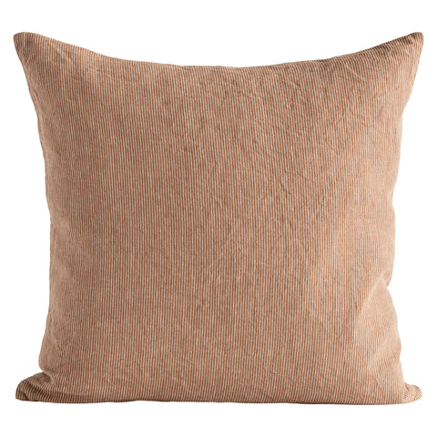 Tine K Home Cushion Cover Walnut Pinstripe 50 x 50 cm linen