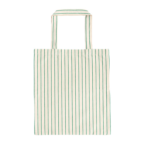 Tote Bag Green/Blush Stripe