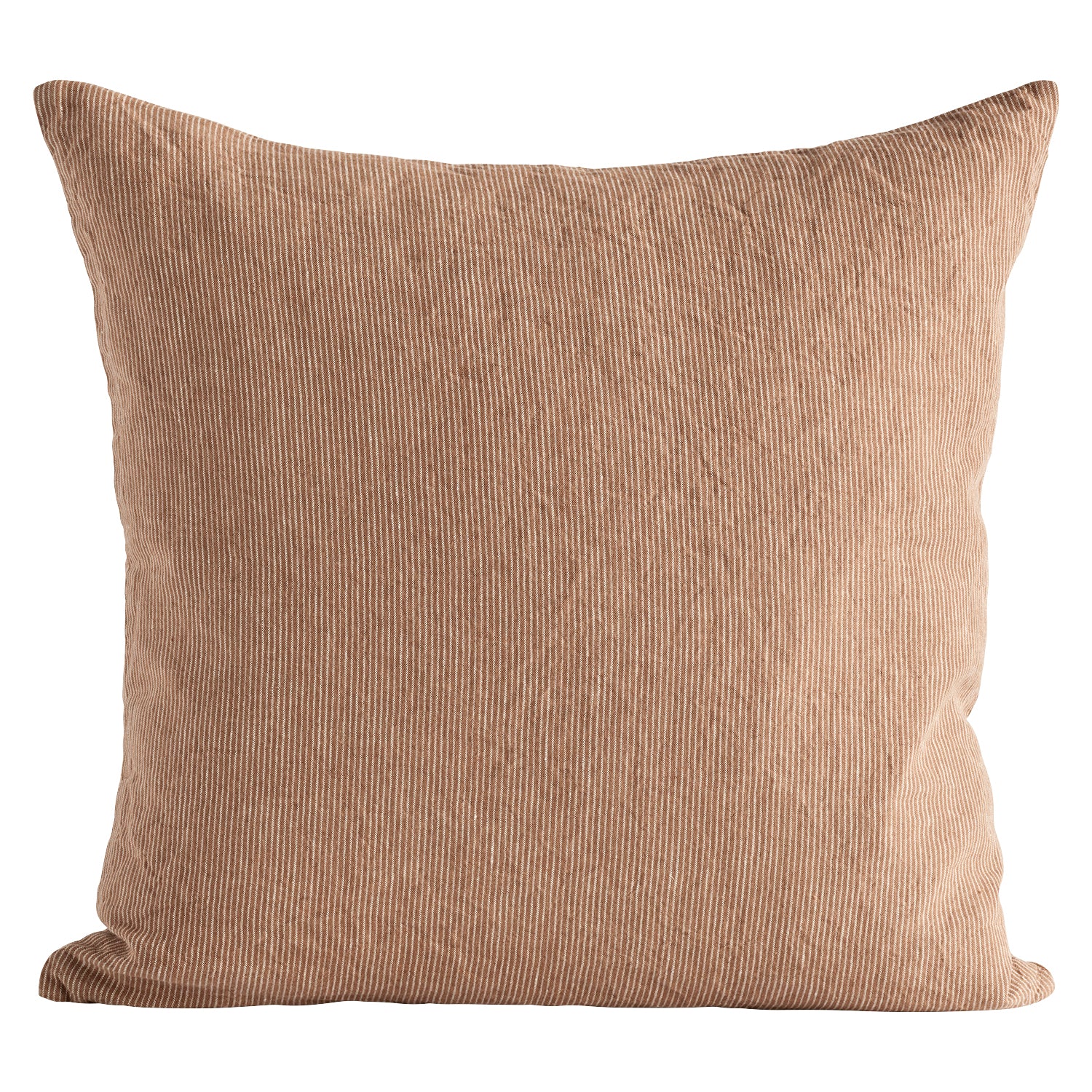 Tine K Home Cushion Cover Walnut Pinstripe 50 x 50 cm linen