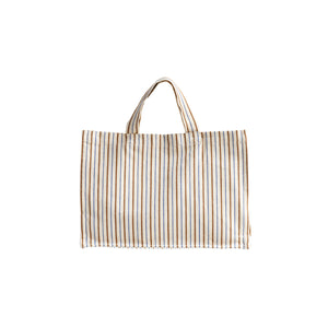 Handbag Walnut/Blue Stripe