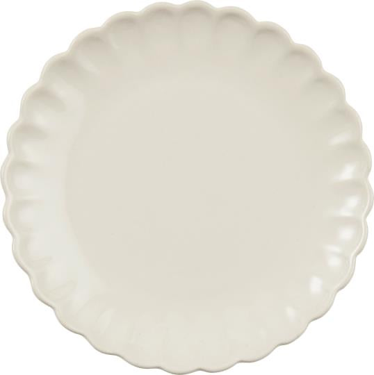 Stoneware Plate Butter Cream
