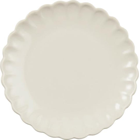 Stoneware Plate Butter Cream
