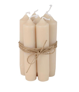 Ib Laursen Candles sand Kerzen Set small beige creme Kerze off-white nude